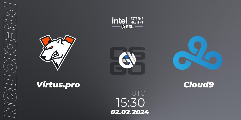 Virtus.pro - Cloud9: Maç tahminleri. 02.02.24, CS2 (CS:GO), IEM Katowice 2024 Play-in