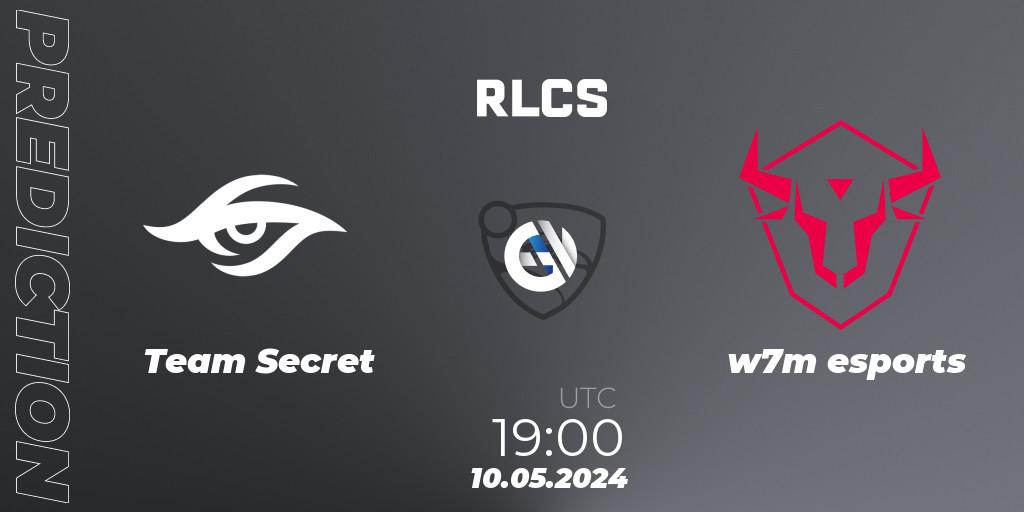 Team Secret - w7m esports: Maç tahminleri. 10.05.2024 at 19:00, Rocket League, RLCS 2024 - Major 2: SAM Open Qualifier 5