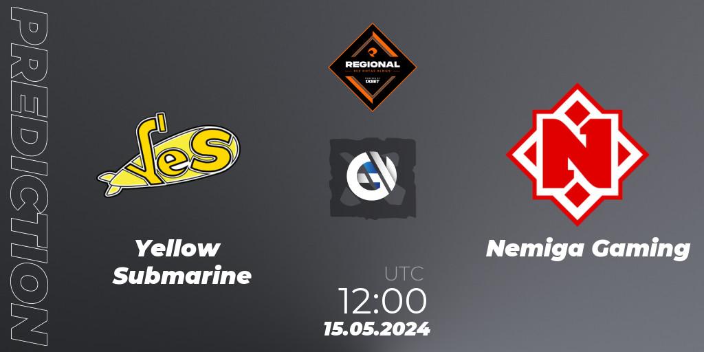 Yellow Submarine - Nemiga Gaming: Maç tahminleri. 15.05.2024 at 12:20, Dota 2, RES Regional Series: EU #2
