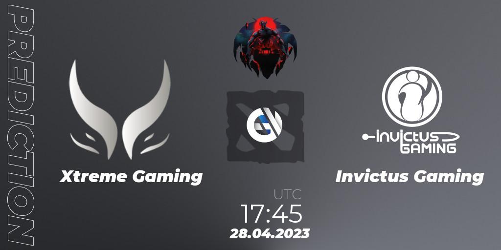 Xtreme Gaming - Invictus Gaming: Maç tahminleri. 28.04.2023 at 17:55, Dota 2, The Berlin Major 2023 ESL - Group Stage