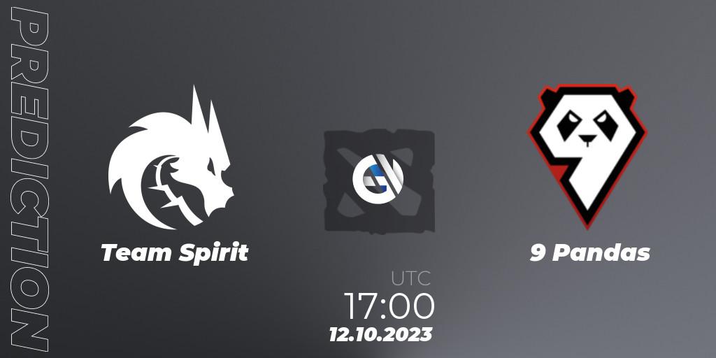 Team Spirit - 9 Pandas: Maç tahminleri. 12.10.23, Dota 2, The International 2023 - Group Stage