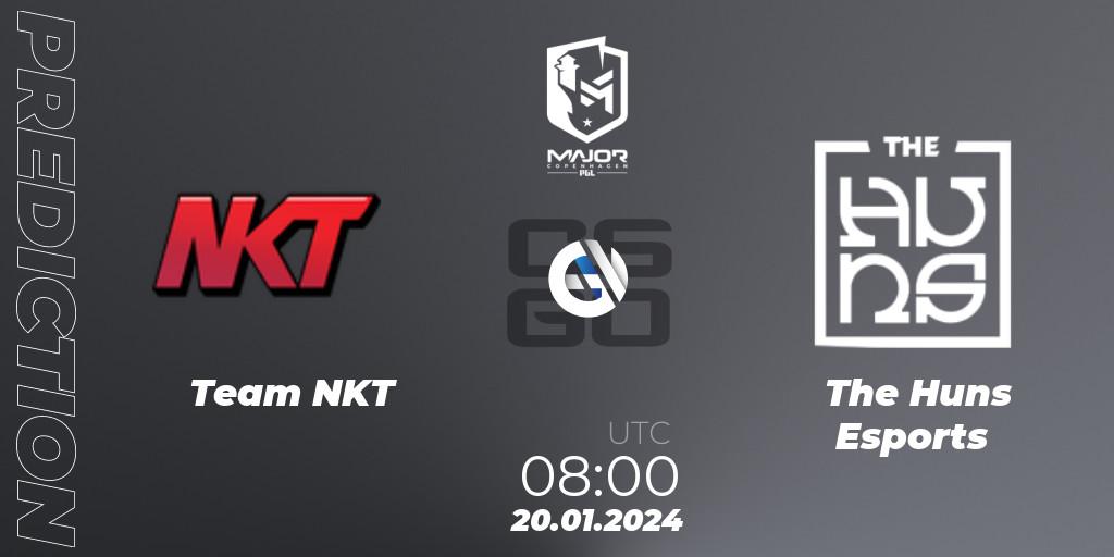 Team NKT - The Huns Esports: Maç tahminleri. 20.01.2024 at 08:00, Counter-Strike (CS2), PGL CS2 Major Copenhagen 2024 East Asia RMR Closed Qualifier