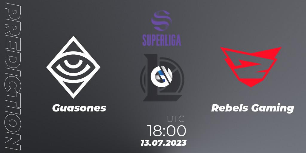 Guasones - Rebels Gaming: Maç tahminleri. 13.07.2023 at 18:00, LoL, Superliga Summer 2023 - Group Stage