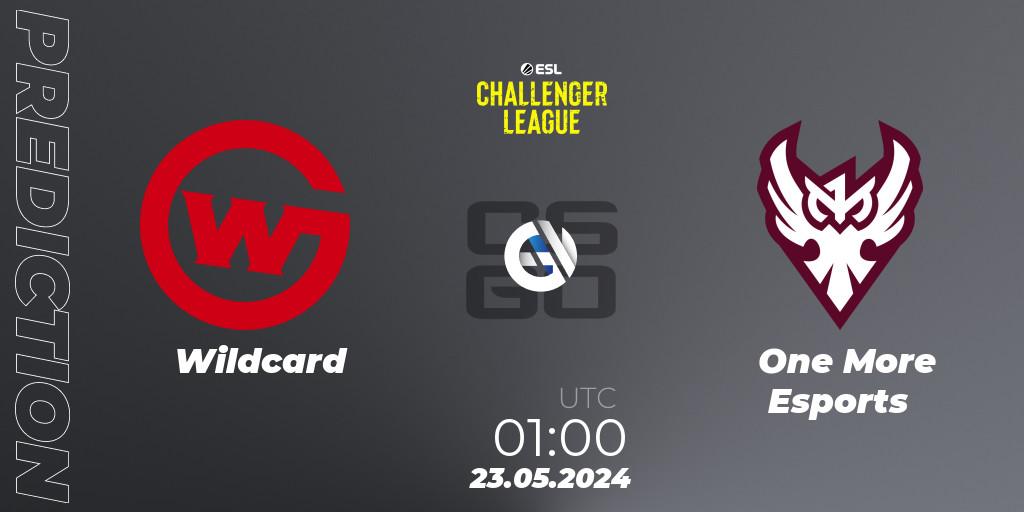 Wildcard - One More Esports: Maç tahminleri. 23.05.2024 at 02:00, Counter-Strike (CS2), ESL Challenger League Season 47: North America