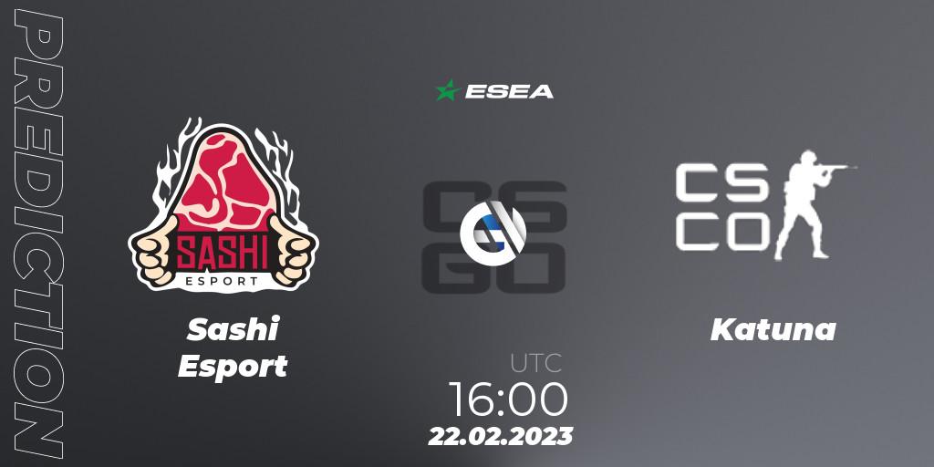  Sashi Esport - Tenstar: Maç tahminleri. 22.02.2023 at 16:00, Counter-Strike (CS2), ESEA Season 44: Advanced Division - Europe