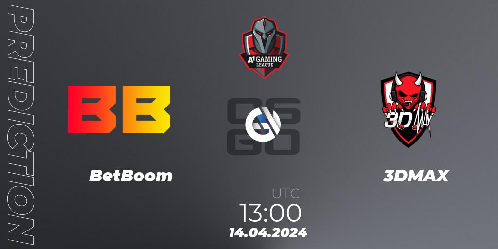 BetBoom - 3DMAX: Maç tahminleri. 14.04.24, CS2 (CS:GO), A1 Gaming League Season 8