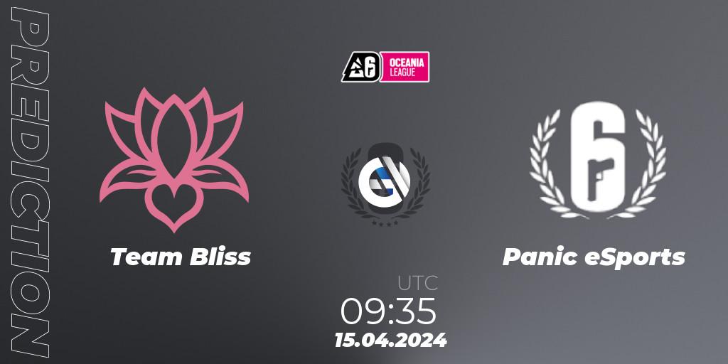 Team Bliss - Panic eSports: Maç tahminleri. 15.04.24, Rainbow Six, Oceania League 2024 - Stage 1