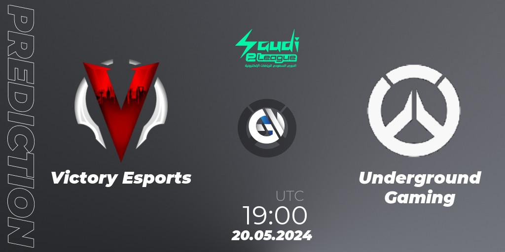 Victory Esports - Underground Gaming: Maç tahminleri. 20.05.2024 at 19:00, Overwatch, Saudi eLeague 2024 - Major 2 Phase 1