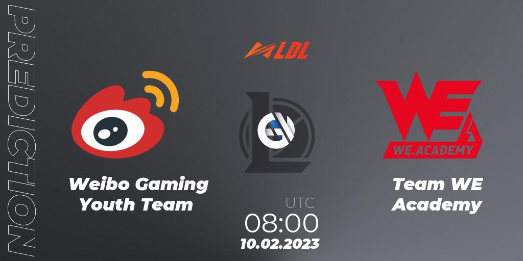 Weibo Gaming Youth Team - Team WE Academy: Maç tahminleri. 10.02.23, LoL, LDL 2023 - Swiss Stage
