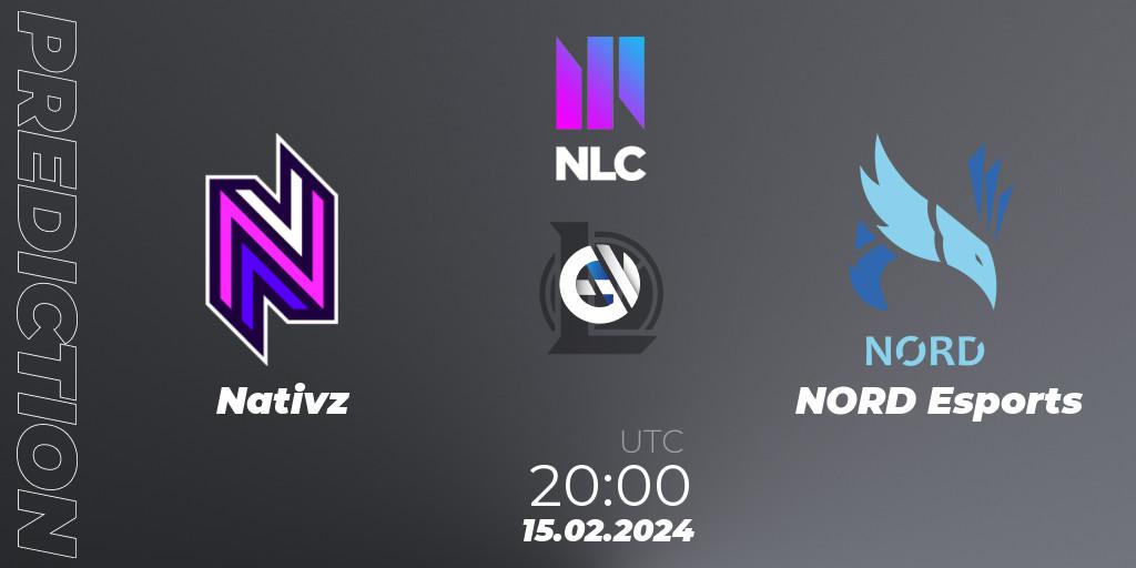 Nativz - NORD Esports: Maç tahminleri. 15.02.24, LoL, NLC 1st Division Spring 2024