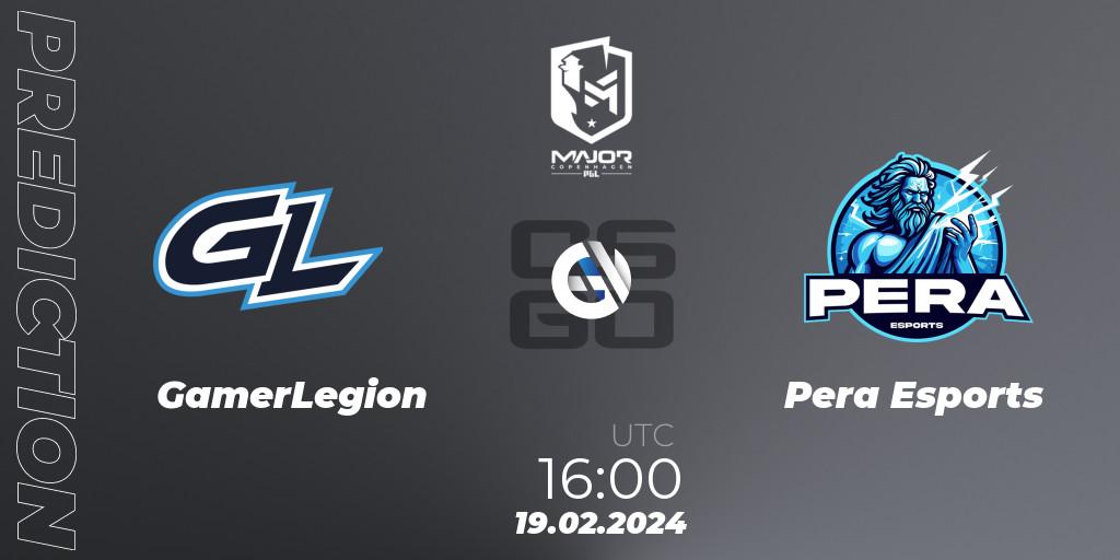 GamerLegion - Pera Esports: Maç tahminleri. 19.02.2024 at 16:30, Counter-Strike (CS2), PGL CS2 Major Copenhagen 2024: European RMR B