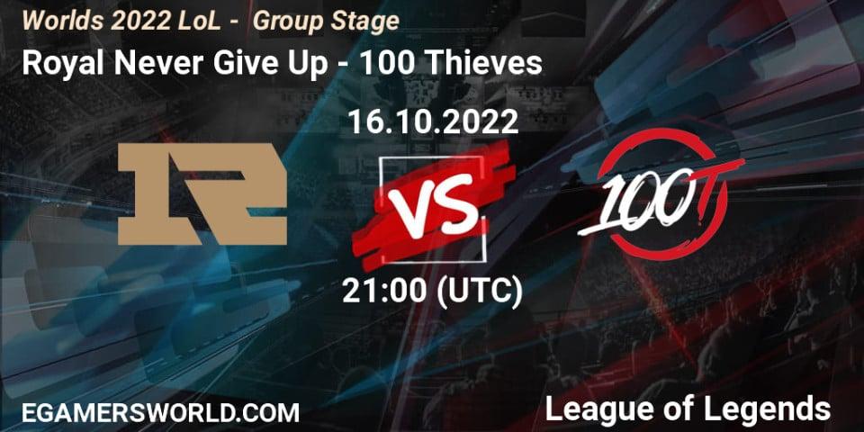 Royal Never Give Up VS 100 Thieves