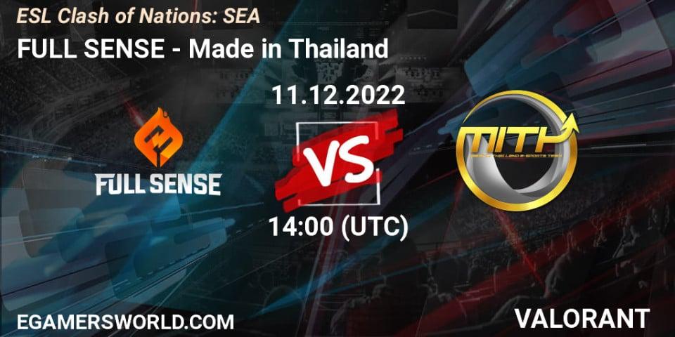 FULL SENSE VS Made in Thailand