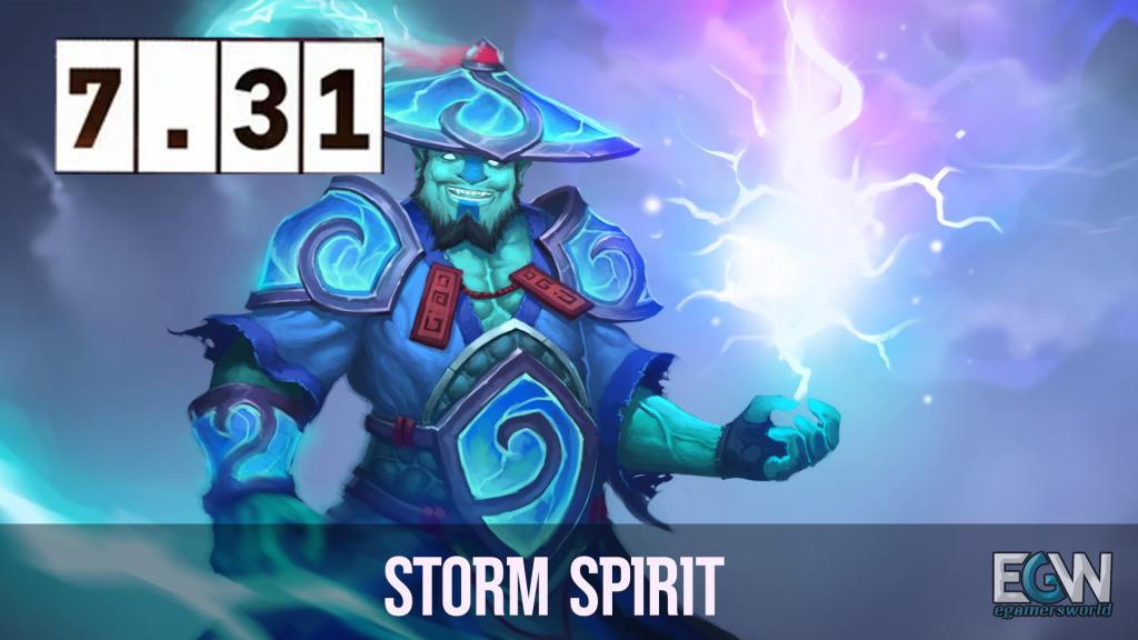 7.31'de güçlü orta — Storm Spirit.