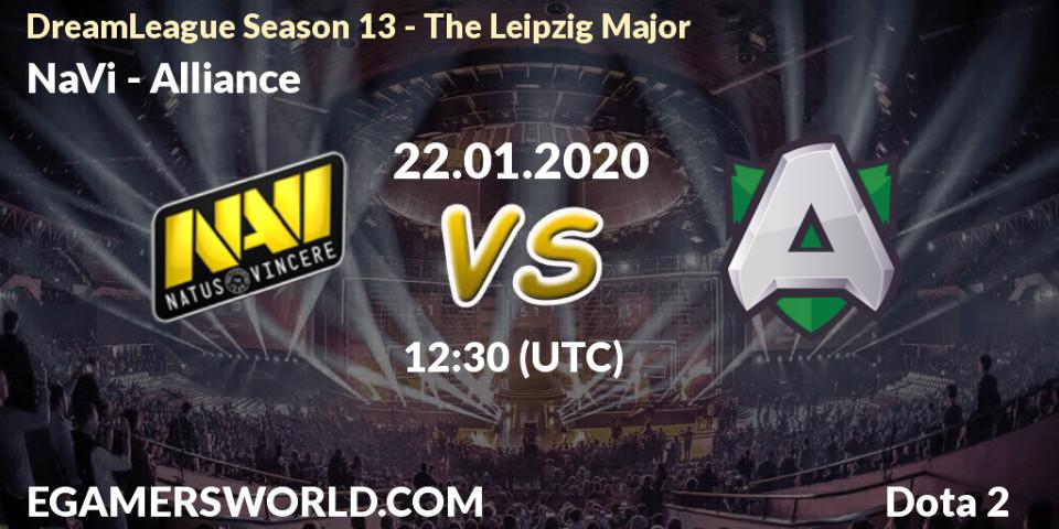NaVi - Alliance: Maç tahminleri. 22.01.20, Dota 2, DreamLeague Season 13 - The Leipzig Major