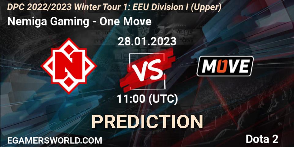 Nemiga Gaming - One Move: Maç tahminleri. 28.01.23, Dota 2, DPC 2022/2023 Winter Tour 1: EEU Division I (Upper)