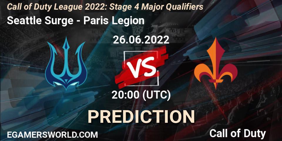 Seattle Surge - Paris Legion: Maç tahminleri. 26.06.22, Call of Duty, Call of Duty League 2022: Stage 4