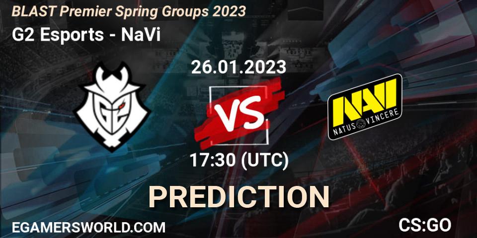 G2 Esports - NaVi: Maç tahminleri. 26.01.23, CS2 (CS:GO), BLAST Premier Spring Groups 2023