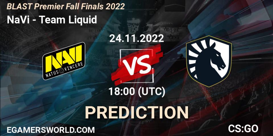 NaVi - Team Liquid: Maç tahminleri. 24.11.22, CS2 (CS:GO), BLAST Premier Fall Finals 2022