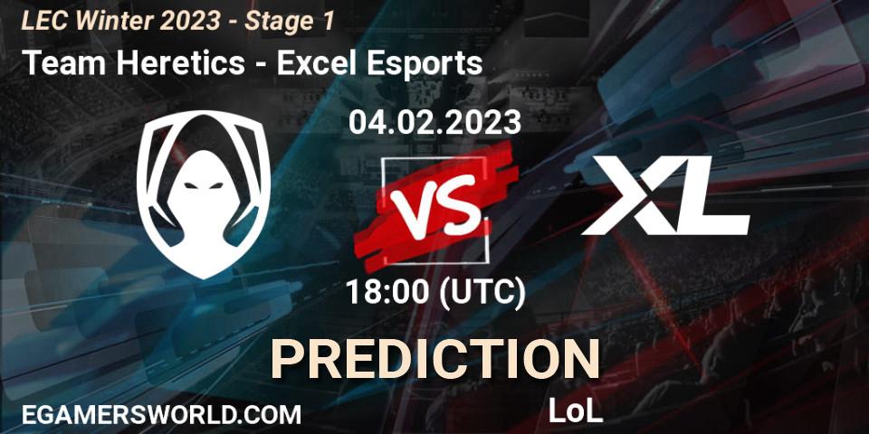 Team Heretics - Excel Esports: Maç tahminleri. 04.02.23, LoL, LEC Winter 2023 - Stage 1