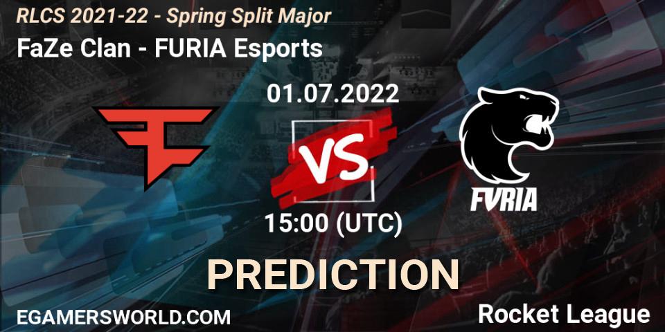 FaZe Clan - FURIA Esports: Maç tahminleri. 01.07.22, Rocket League, RLCS 2021-22 - Spring Split Major
