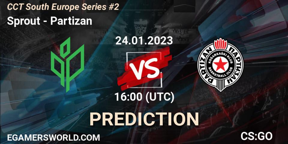 Sprout - Partizan: Maç tahminleri. 24.01.23, CS2 (CS:GO), CCT South Europe Series #2