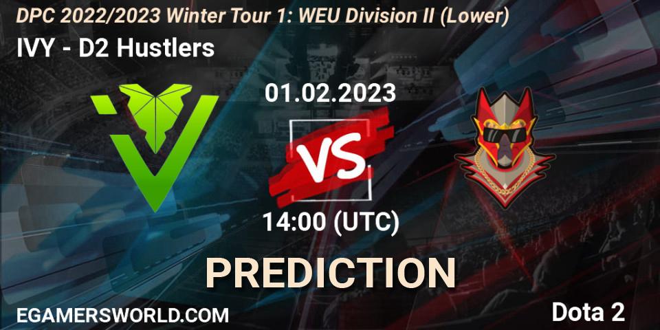 IVY - D2 Hustlers: Maç tahminleri. 01.02.23, Dota 2, DPC 2022/2023 Winter Tour 1: WEU Division II (Lower)