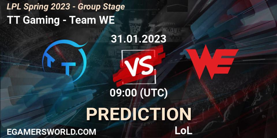 TT Gaming - Team WE: Maç tahminleri. 31.01.23, LoL, LPL Spring 2023 - Group Stage