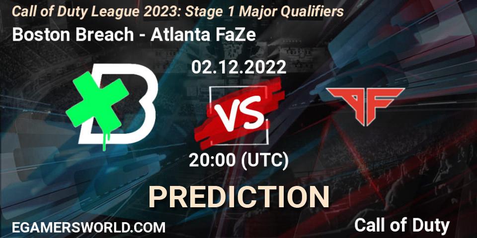 Boston Breach - Atlanta FaZe: Maç tahminleri. 02.12.22, Call of Duty, Call of Duty League 2023: Stage 1 Major Qualifiers