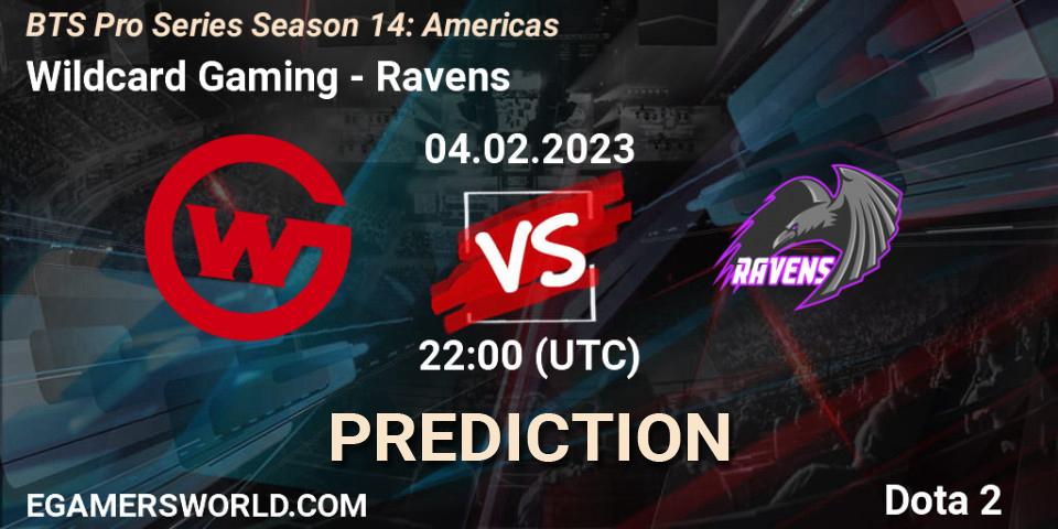 Wildcard Gaming - Ravens: Maç tahminleri. 10.02.23, Dota 2, BTS Pro Series Season 14: Americas