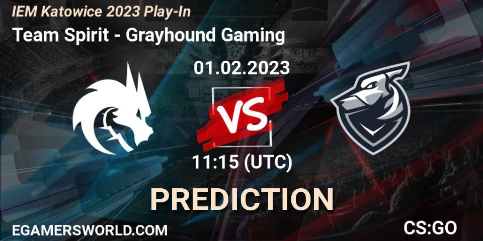 Team Spirit - Grayhound Gaming: Maç tahminleri. 01.02.23, CS2 (CS:GO), IEM Katowice 2023 Play-In