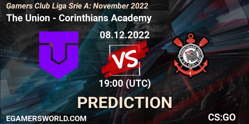 The Union - Corinthians Academy: Maç tahminleri. 08.12.22, CS2 (CS:GO), Gamers Club Liga Série A: November 2022