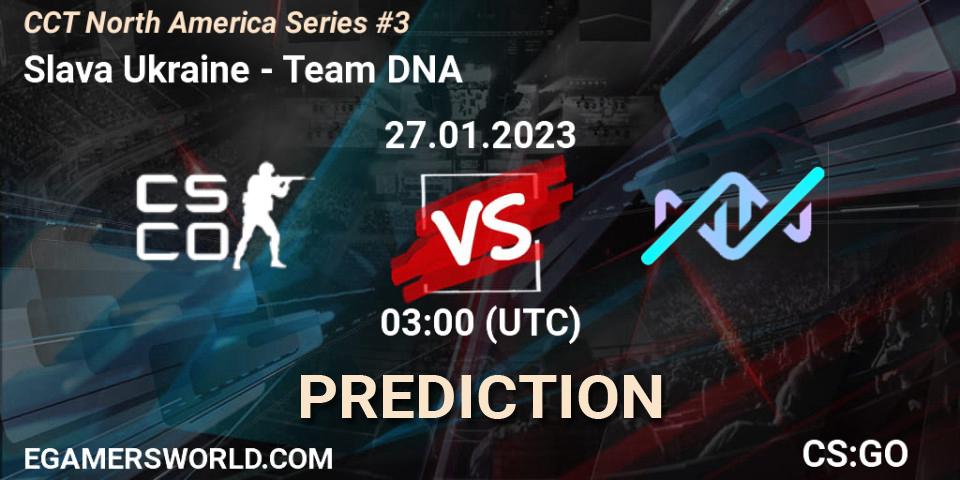 Slava Ukraine - Team DNA: Maç tahminleri. 28.01.23, CS2 (CS:GO), CCT North America Series #3