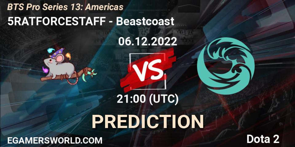 5RATFORCESTAFF - Beastcoast: Maç tahminleri. 06.12.22, Dota 2, BTS Pro Series 13: Americas