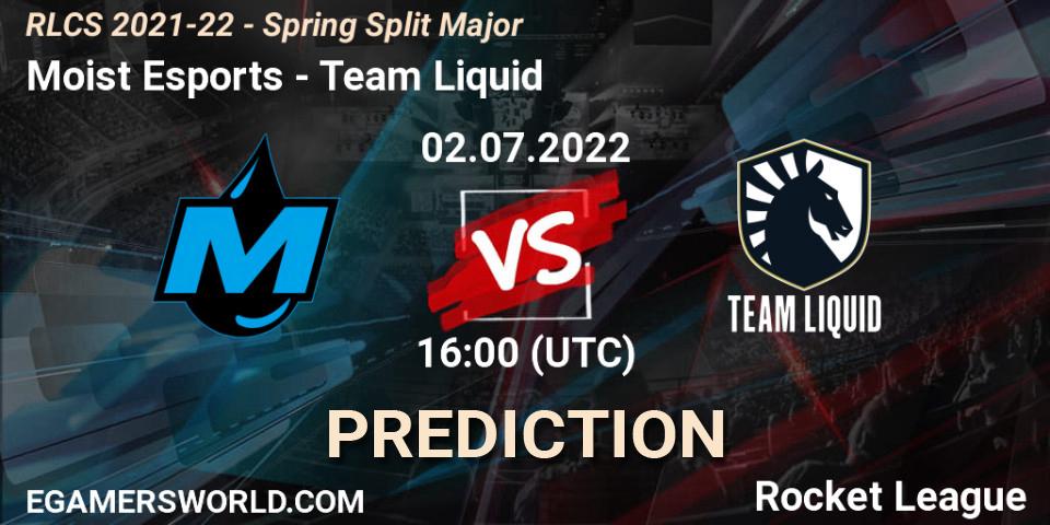 Moist Esports - Team Liquid: Maç tahminleri. 02.07.22, Rocket League, RLCS 2021-22 - Spring Split Major