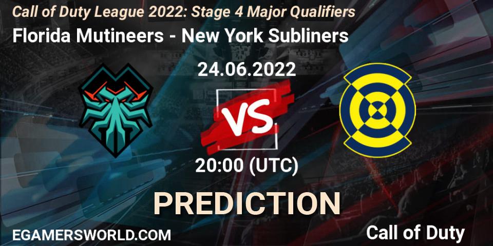 Florida Mutineers - New York Subliners: Maç tahminleri. 24.06.22, Call of Duty, Call of Duty League 2022: Stage 4