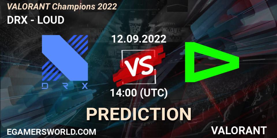 DRX - LOUD: Maç tahminleri. 12.09.22, VALORANT, VALORANT Champions 2022
