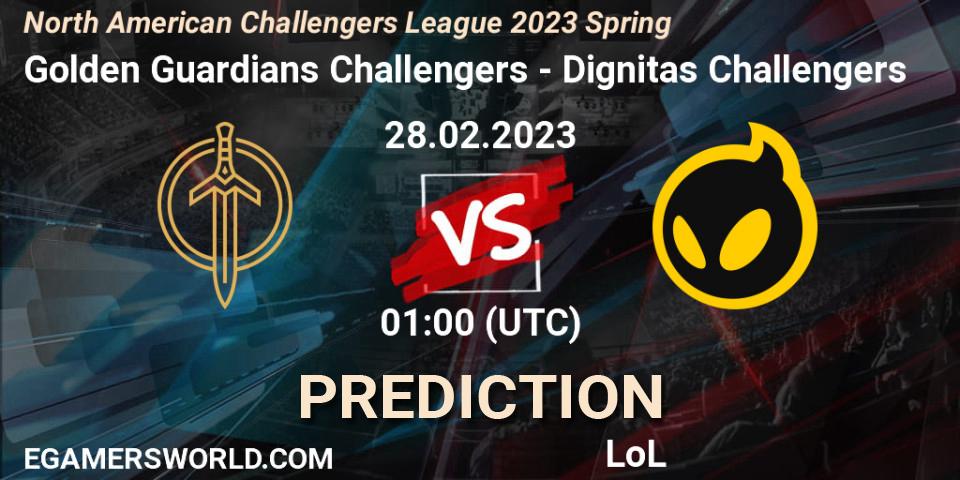 Golden Guardians Challengers - Dignitas Challengers: Maç tahminleri. 28.02.23, LoL, NACL 2023 Spring - Group Stage
