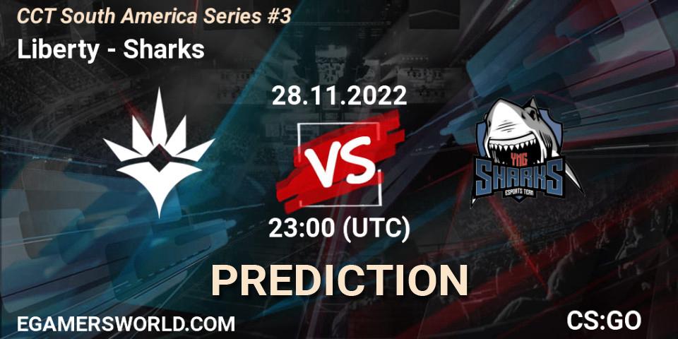 Liberty - Sharks: Maç tahminleri. 29.11.22, CS2 (CS:GO), CCT South America Series #3