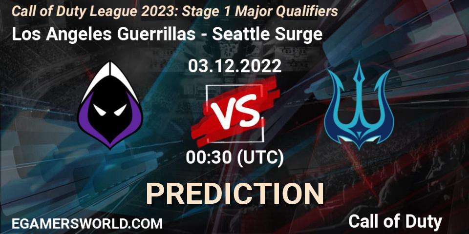 Los Angeles Guerrillas - Seattle Surge: Maç tahminleri. 03.12.22, Call of Duty, Call of Duty League 2023: Stage 1 Major Qualifiers