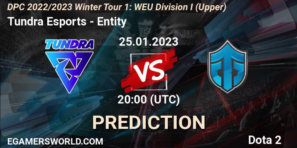 Tundra Esports - Entity: Maç tahminleri. 25.01.23, Dota 2, DPC 2022/2023 Winter Tour 1: WEU Division I (Upper)