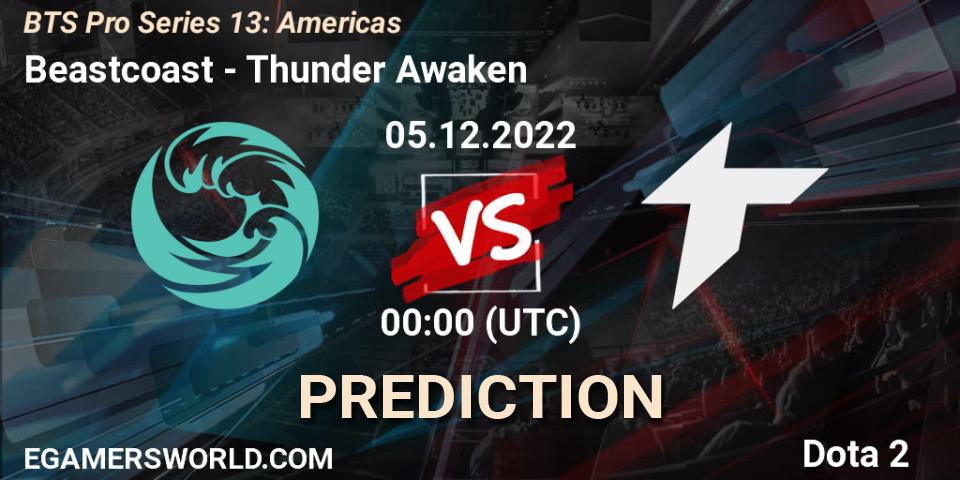 Beastcoast - Thunder Awaken: Maç tahminleri. 04.12.22, Dota 2, BTS Pro Series 13: Americas