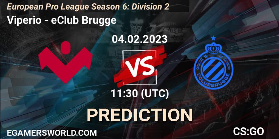 Viperio - eClub Brugge: Maç tahminleri. 04.02.23, CS2 (CS:GO), European Pro League Season 6: Division 2