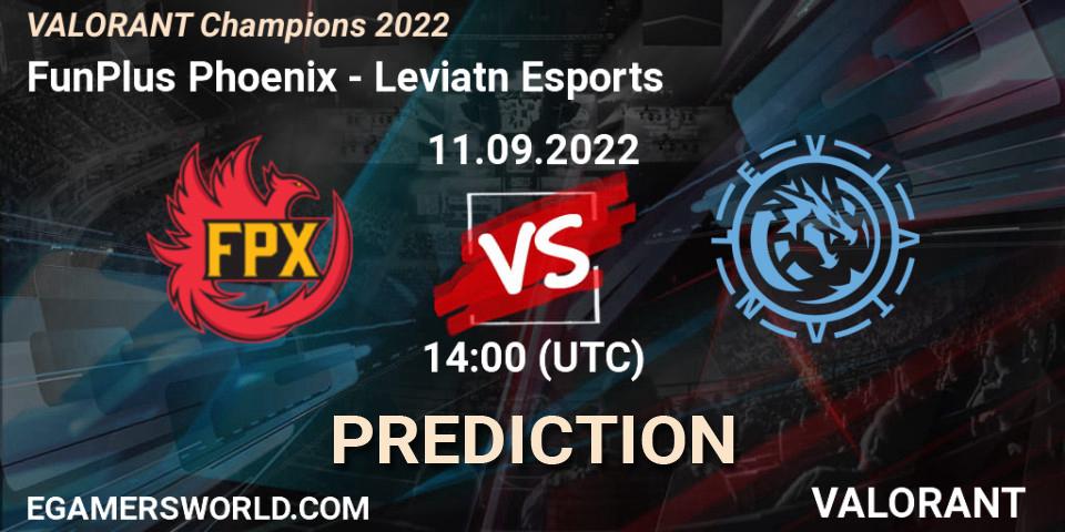 FunPlus Phoenix - Leviatán Esports: Maç tahminleri. 11.09.22, VALORANT, VALORANT Champions 2022