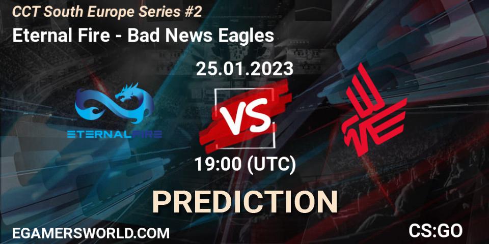 Eternal Fire - Bad News Eagles: Maç tahminleri. 25.01.23, CS2 (CS:GO), CCT South Europe Series #2