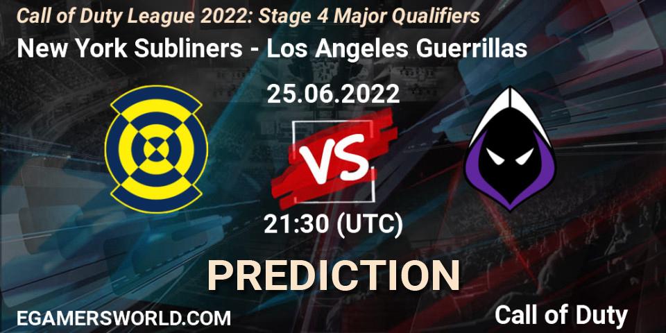 New York Subliners - Los Angeles Guerrillas: Maç tahminleri. 25.06.22, Call of Duty, Call of Duty League 2022: Stage 4