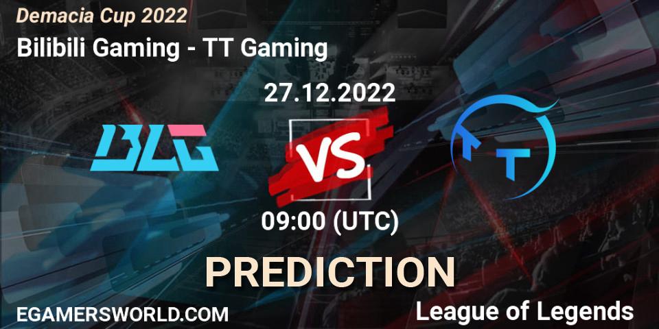 Bilibili Gaming - TT Gaming: Maç tahminleri. 27.12.22, LoL, Demacia Cup 2022