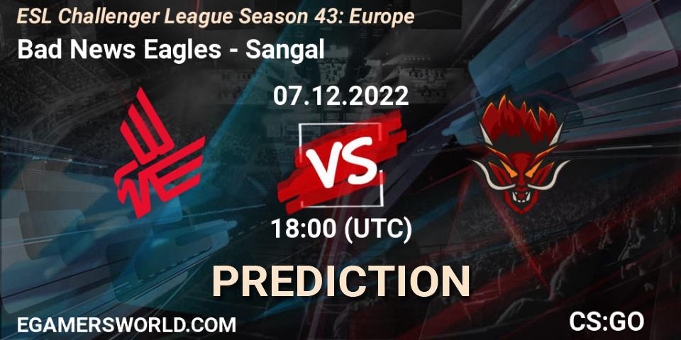 Bad News Eagles - Sangal: Maç tahminleri. 07.12.22, CS2 (CS:GO), ESL Challenger League Season 43: Europe