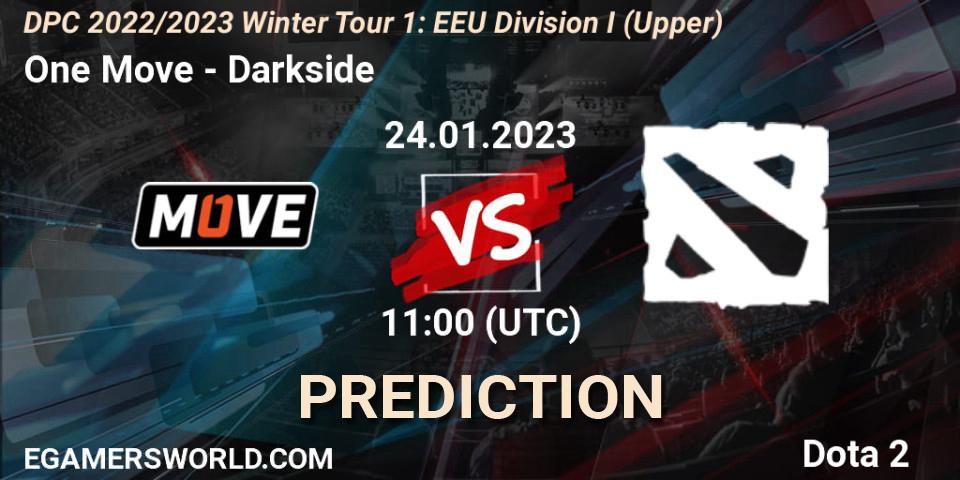 One Move - Darkside: Maç tahminleri. 24.01.23, Dota 2, DPC 2022/2023 Winter Tour 1: EEU Division I (Upper)