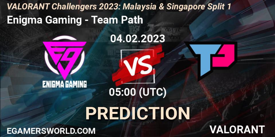 Enigma Gaming - Team Path: Maç tahminleri. 04.02.23, VALORANT, VALORANT Challengers 2023: Malaysia & Singapore Split 1